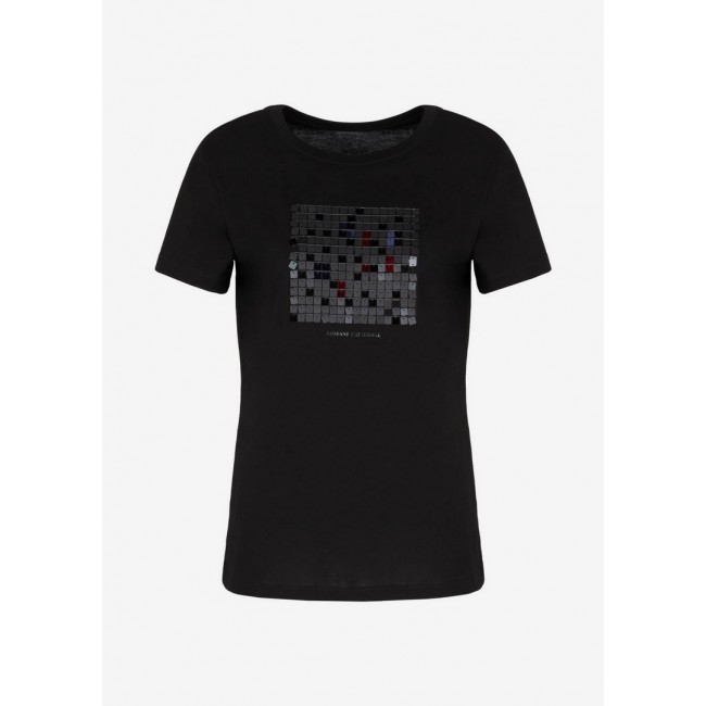 Camiseta Armani Exchange Negra...