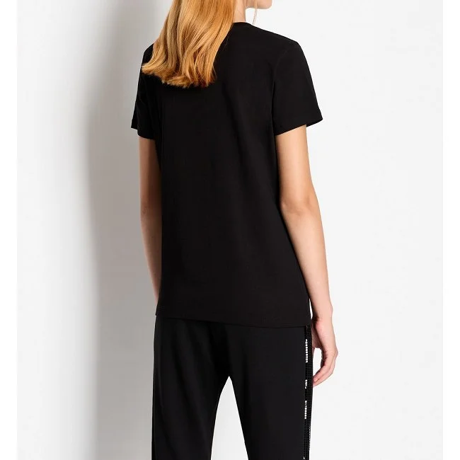 Camiseta Armani Exchange Negra Mujer