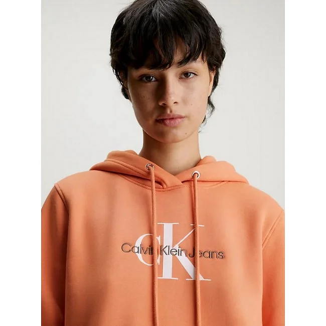 Sudadera Calvin Klein Naranja Mujer Sudadera Calvin Klein Naranja Mujer