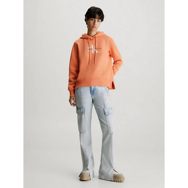Sudadera Calvin Klein Naranja Mujer Sudadera Calvin Klein Naranja Mujer