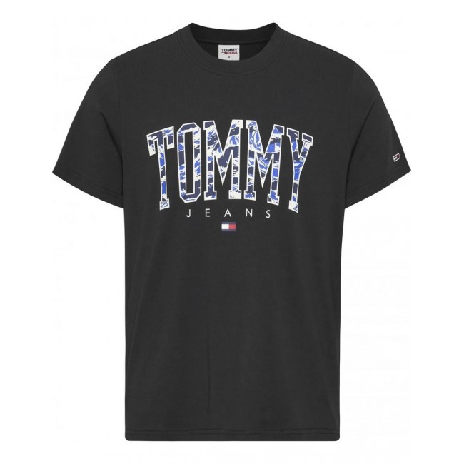 Camiseta Tommy Hilfiger Negra Logo...
