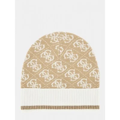 Gorro Guess Beige Estampado...