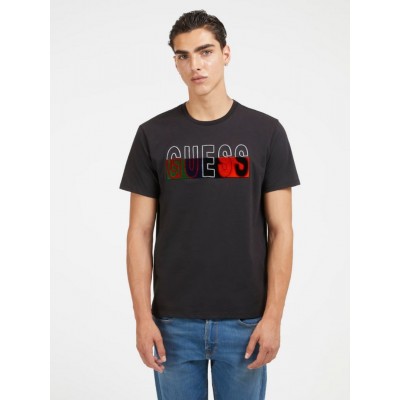 Camiseta Guess Negra Logo...