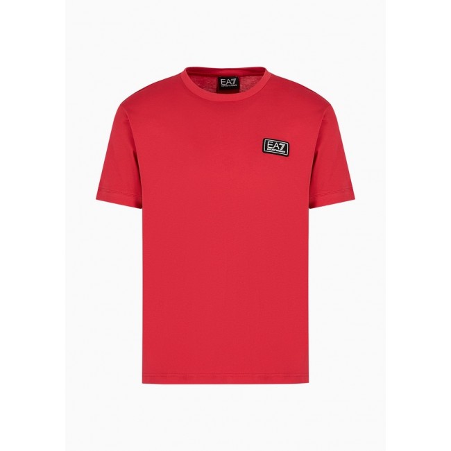 Camiseta Armani Roja Logo Pequeño
