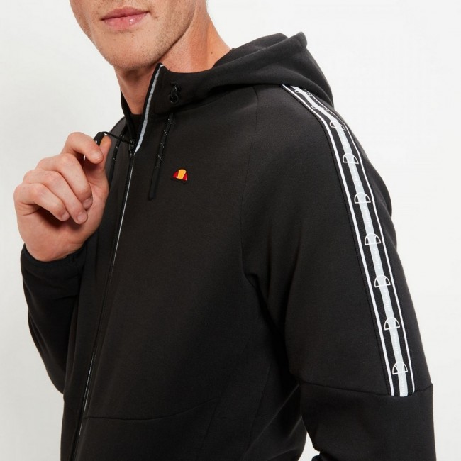 Chaqueta Ellesse Negra Logo Pequeño Capucha