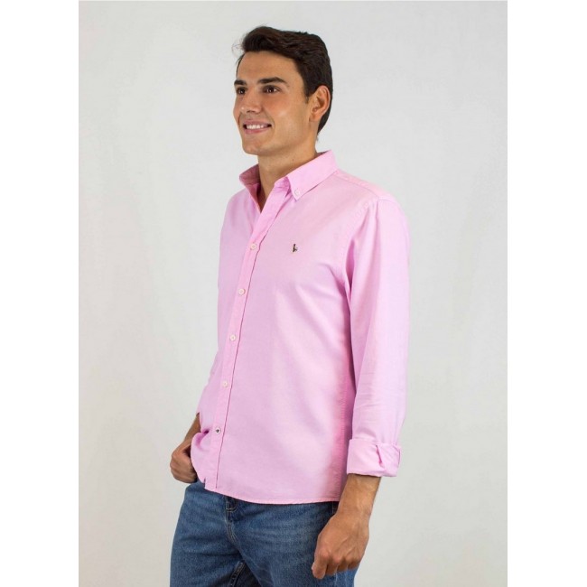 Camisa Patadegallo Rosa Logo Pequeño