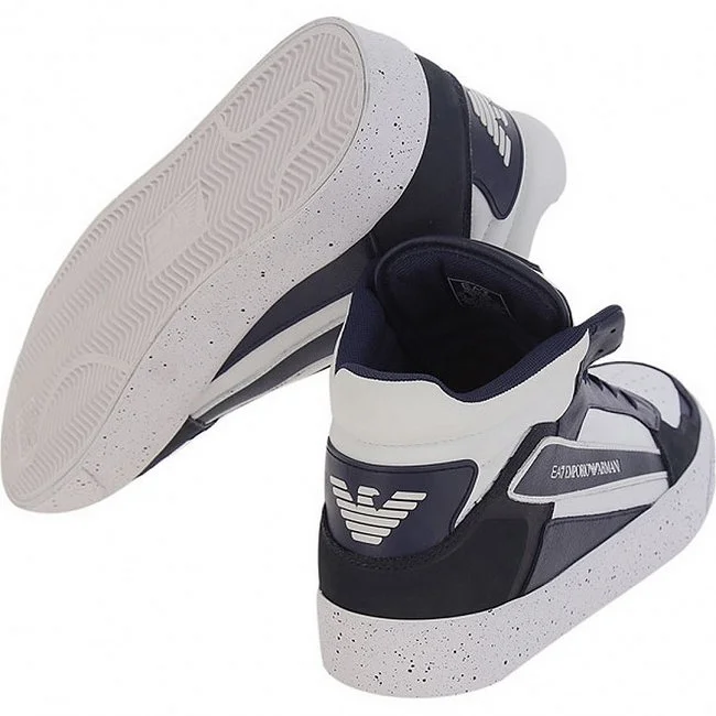 Zapatillas Armani Blancas y Azules...