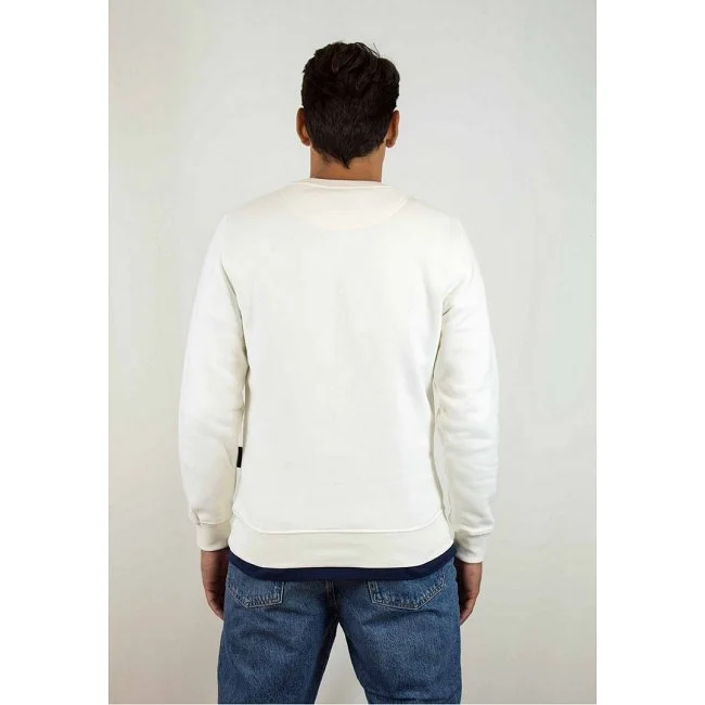 Sudadera Patadegallo Blanca Hombre