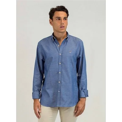 Camisa Patadegallo Azul...