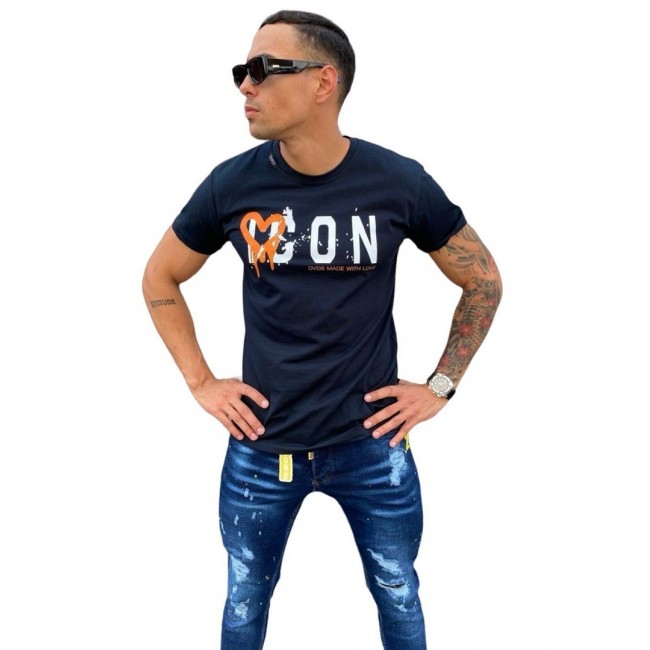 Camiseta ICON Azul Marino Logo Frontal