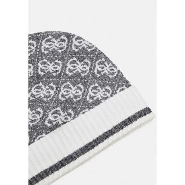 Gorro Guess Gris Estampado Hombre