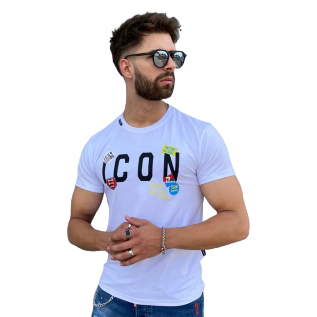 Camiseta ICON Blanca Logo Frontal