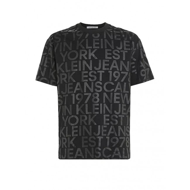 Camiseta Calvin Klein Multilogo Negra