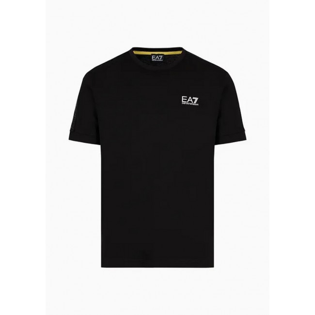 Camiseta Armani Negra Logo Pequeño