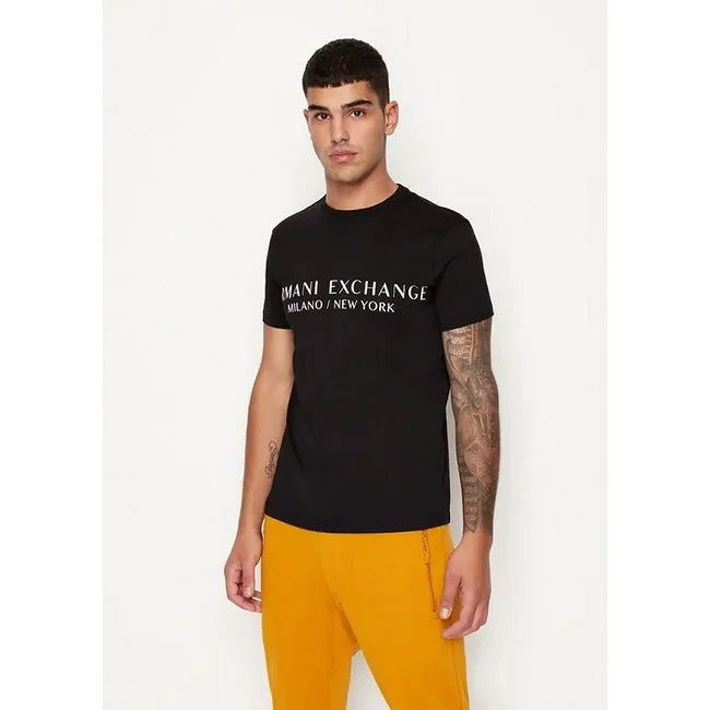 Camiseta Armani Exchange Negra Hombre