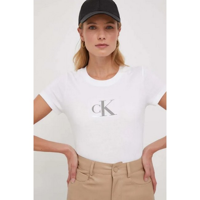 Camiseta Calvin Klein Blanca Logo...