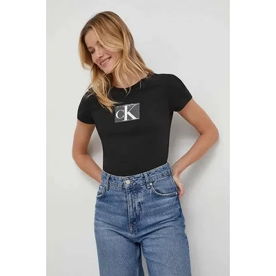 Camiseta Calvin Klein Negra...