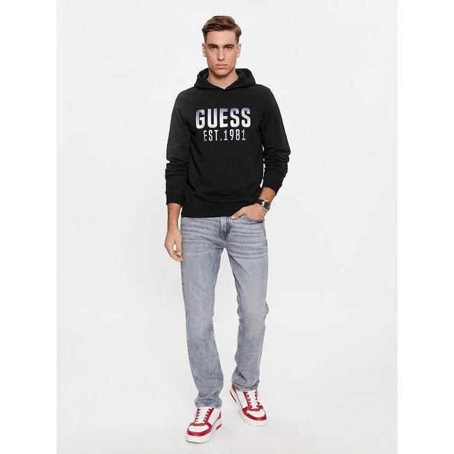 Sudadera Guess Hombre Negra Capucha