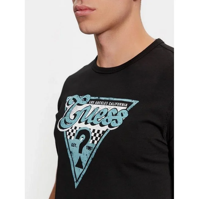 Camiseta Guess Hombre Negra