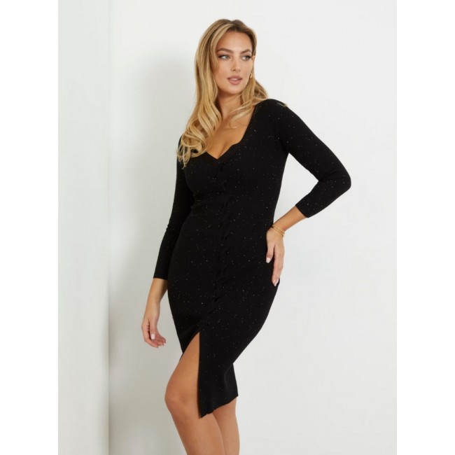 Vestido guess negro online corto