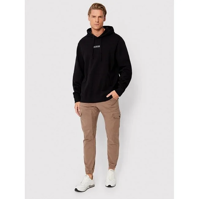 Sudadera Guess Hombre Negra Capucha