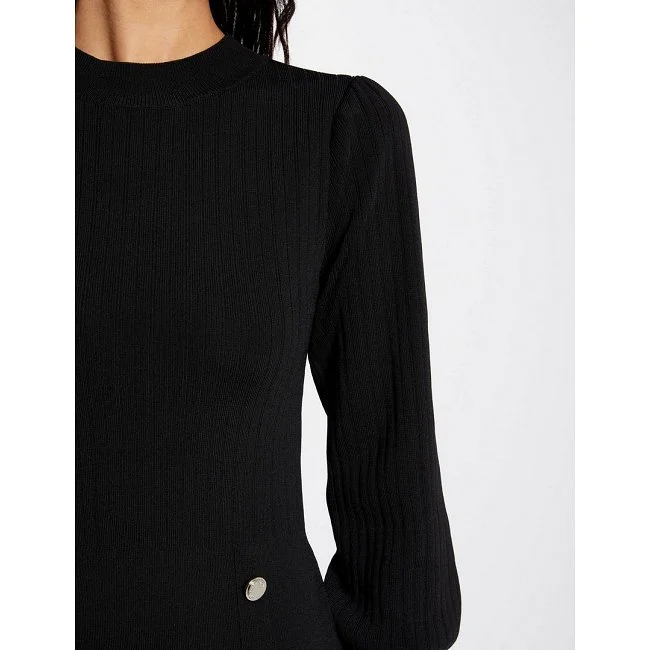 Vestido Morgan Negro Detalles...