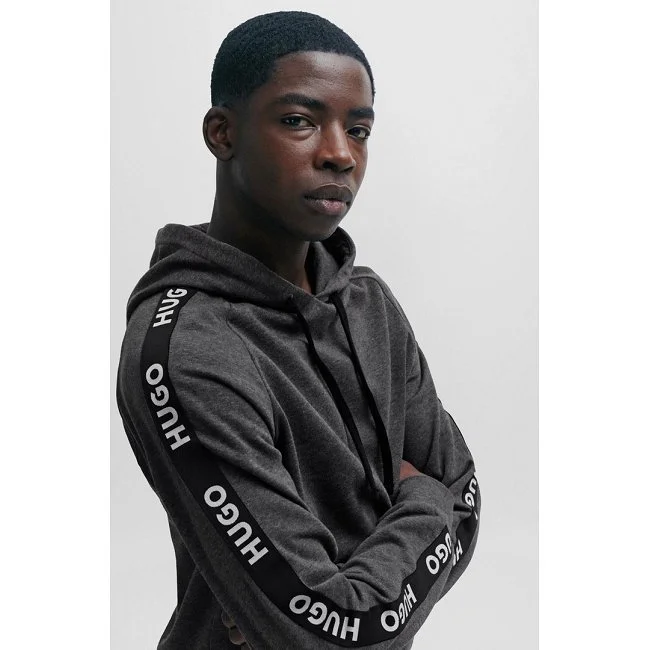 Sudadera Hugo Gris Oscuro Hombre