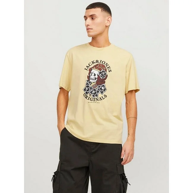 Camiseta Jack & Jones Amarilla Hombre
