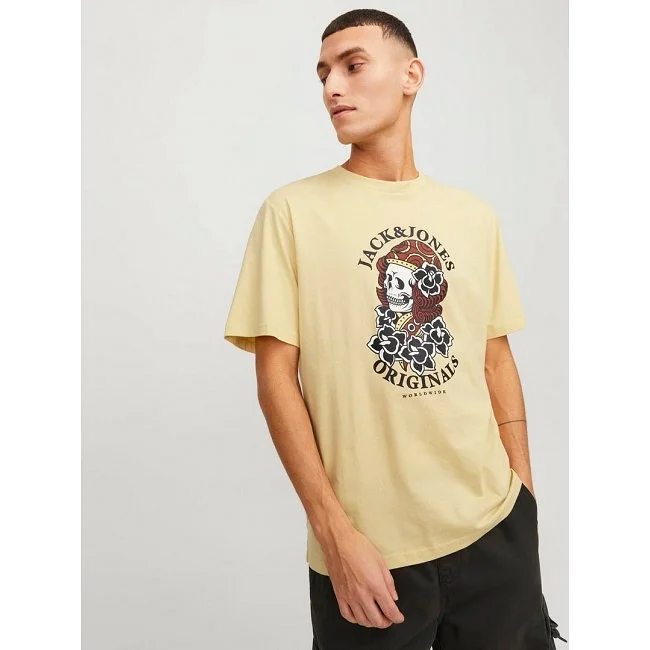 Camiseta Jack & Jones Amarilla Hombre