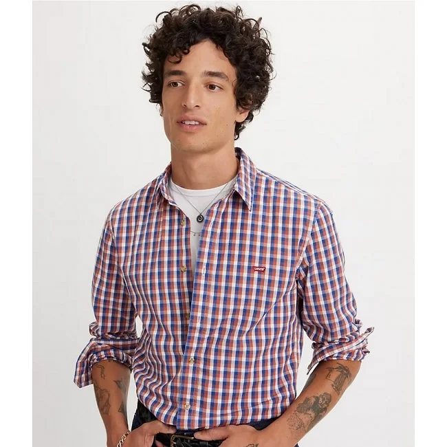 Camisa Levi's Roja y Azul Hombre Camisa Levi's Roja y Azul Hombre