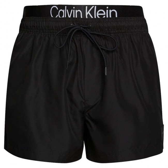 Pantalón Calvin Klein Negro Logo Frontal