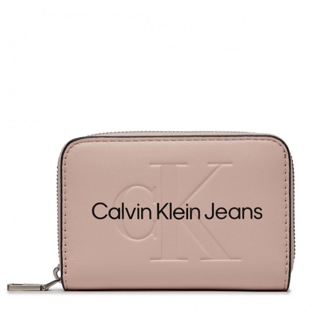 Monedero Calvin Klein Rosa Logo Frontal
