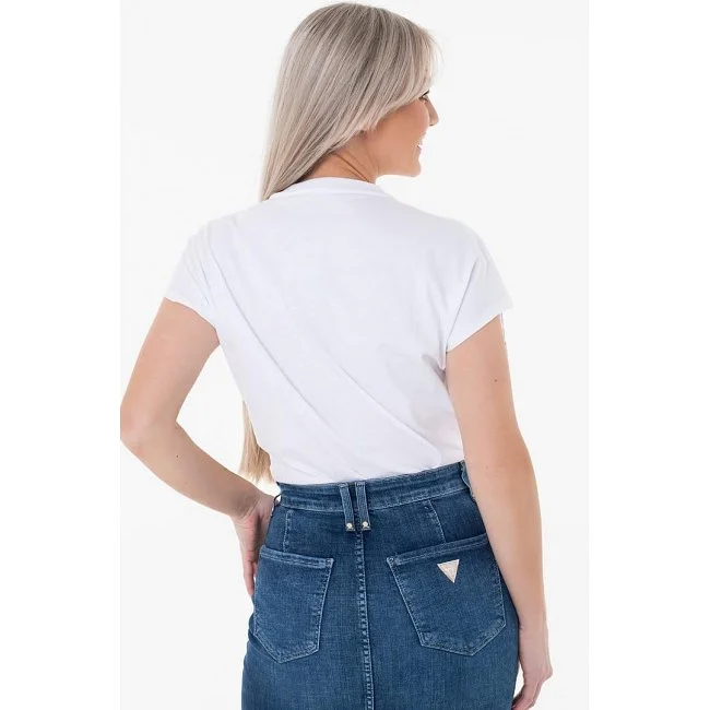 Camiseta Guess Blanca Detalles...