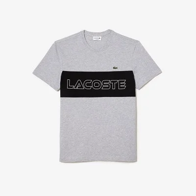Camiseta Lacoste Hombre Gris