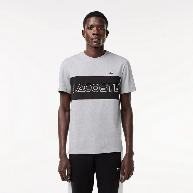 Camiseta Lacoste Hombre Gris