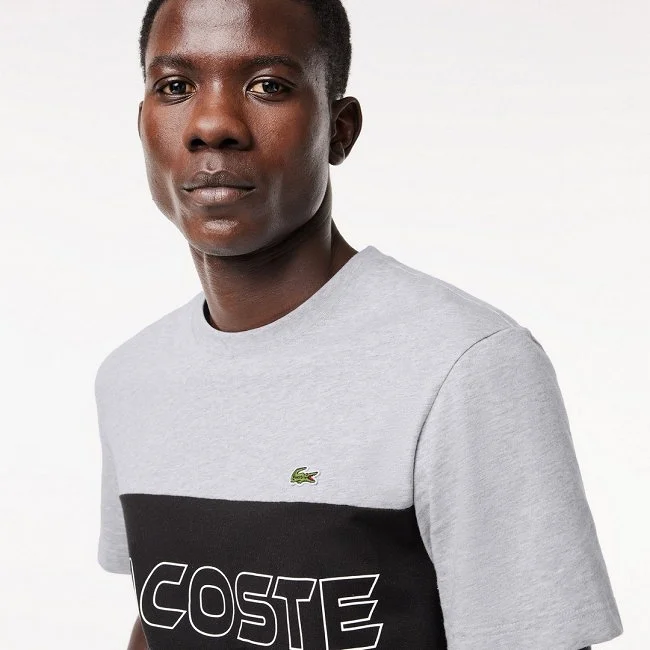 Camiseta Lacoste Hombre Gris
