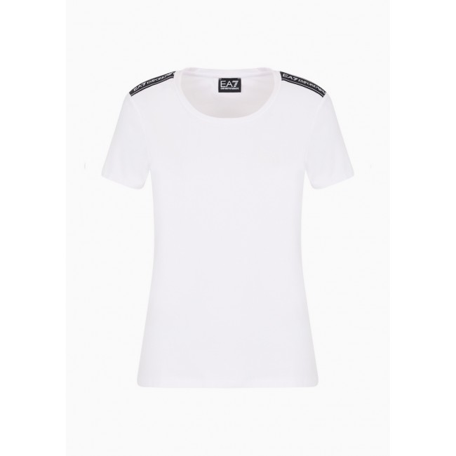 Camiseta Armani Blanca Logo Pequeño