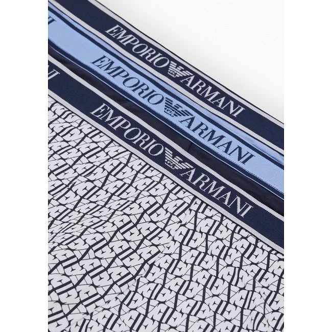 Pack de 3 Calzoncillos Armani Azules...
