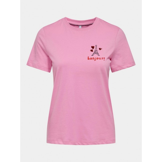 Camiseta ONLY Rosa Estampada