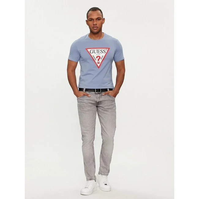 Camiseta Guess Hombre Azul Camiseta Guess Hombre Azul