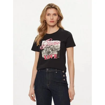 Camiseta Guess Negra Logo...