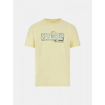Camiseta Guess Hombre Amarilla