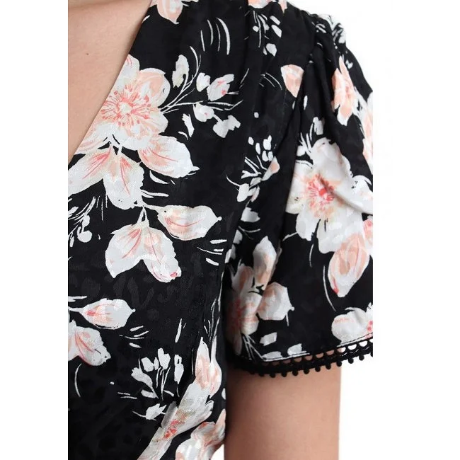 Vestido Guess Negro Estampado Floral...