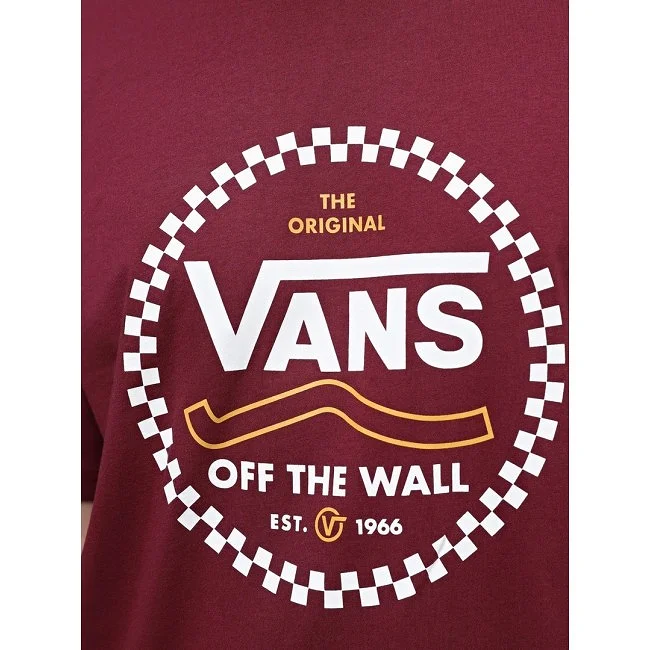Camiseta Vans Burdeos Hombre