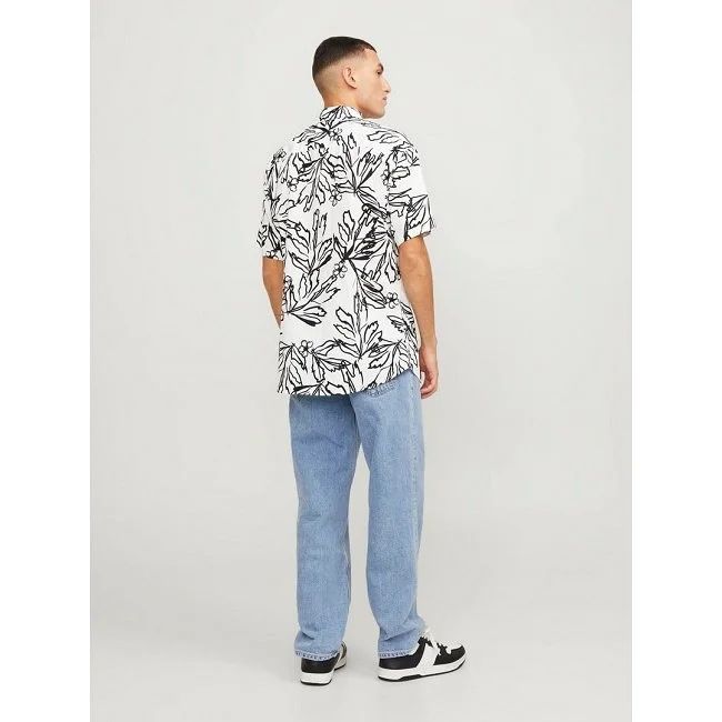 Camisa Jack & Jones Blanca y Negra...