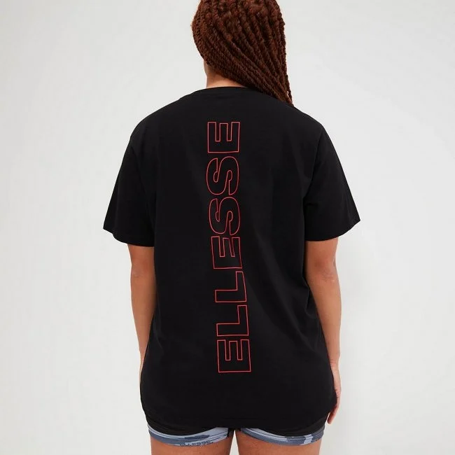 Camiseta Ellesse Negra y Roja Hombre