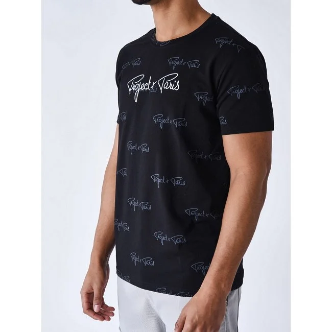 Camiseta Project x Paris Negra Hombre