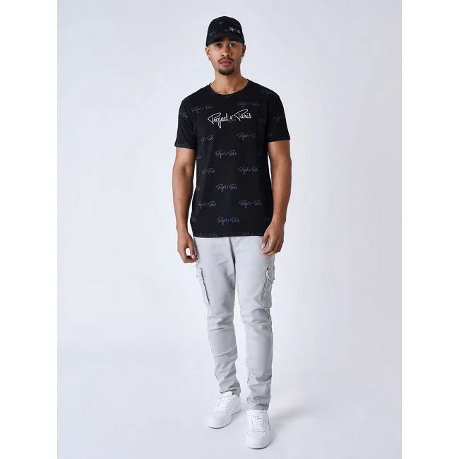 Camiseta Project x Paris Negra Hombre