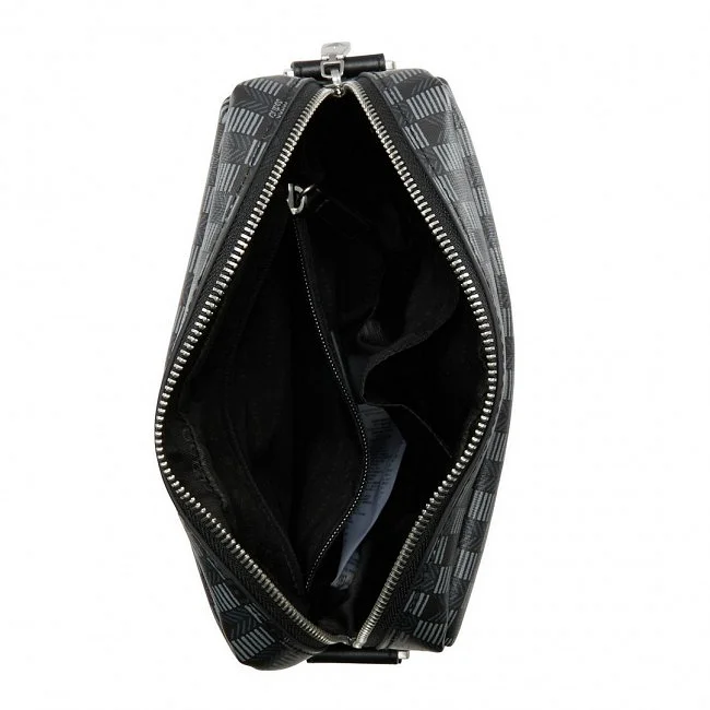 Bandolera Guess Negra y Gris Hombre