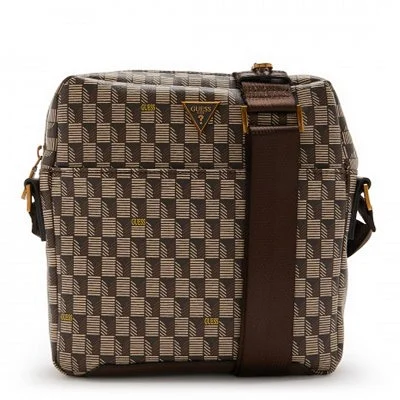 Bolso Guess Marrón y Beige...